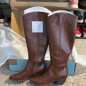 Chestnut Wide Calf Boots